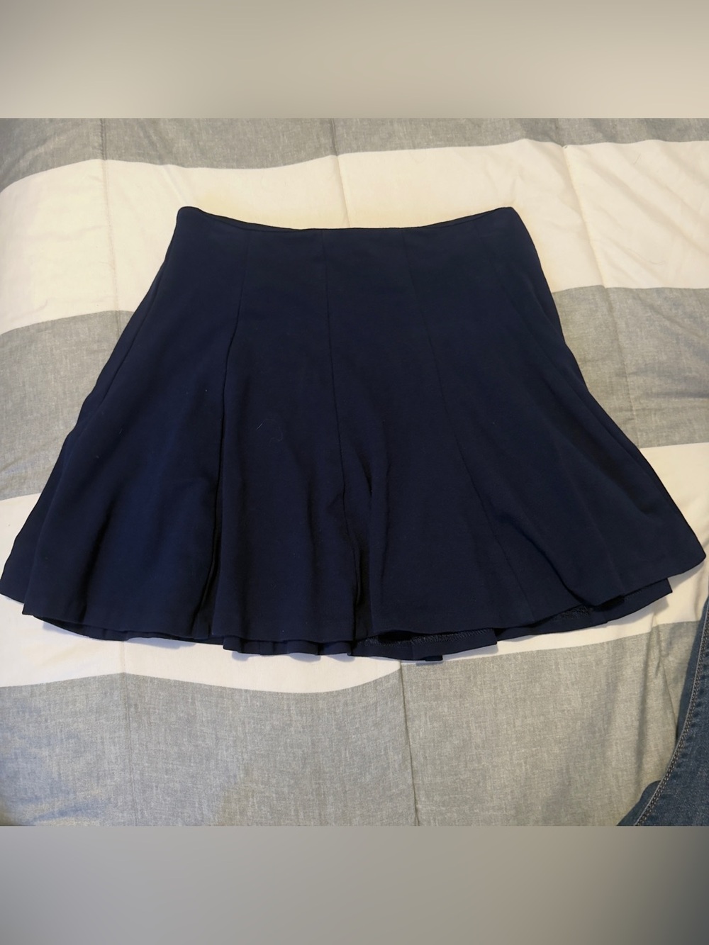 Necessary Objects Navy Blue Skater Skirt